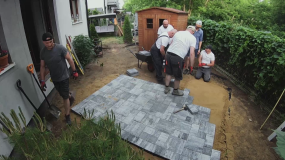 "Polowanie na ogród": taras prosty "jak budowa cepa"